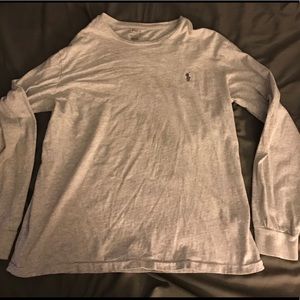 Light gray Polo Ralph Lauren long sleeve shirt